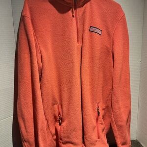 Vineyard Vines Red and Blue Fleece Pullover